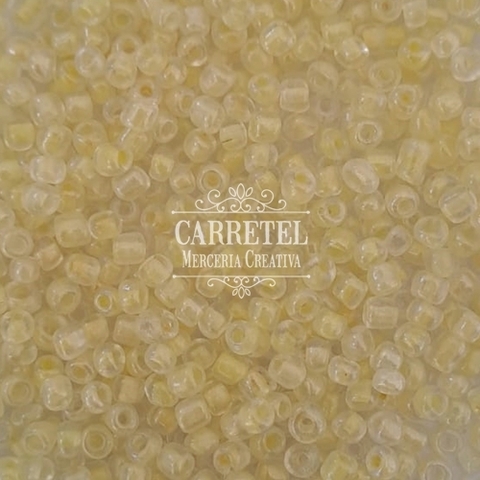 Mostacillón de Vidrio 4mm - Amarillo Color Interno (171) - comprar online