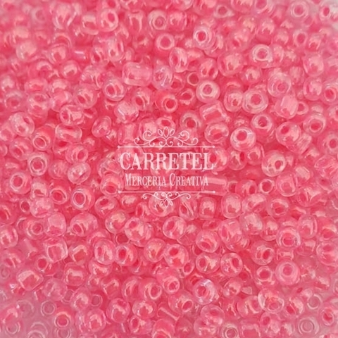 Mostacillón de Vidrio 4mm - Rosa Color interno (166) - comprar online