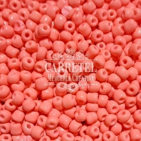Mostacillón de Vidrio 4mm - Coral Fluo (151)