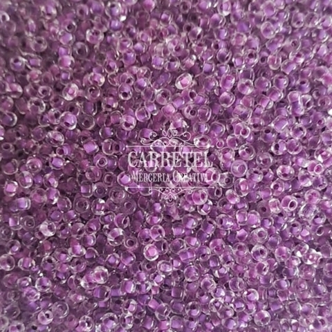 Mostacilla de Vidrio 2mm x 10 grs. - Violeta Color Interno (250) - comprar online