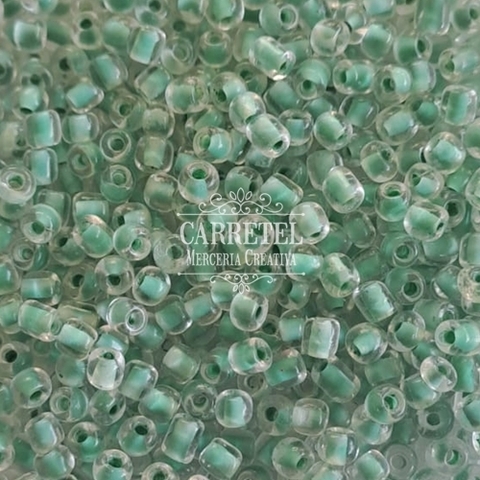 Mostacillón de Vidrio 4mm - Verde Color Interno (180) - comprar online