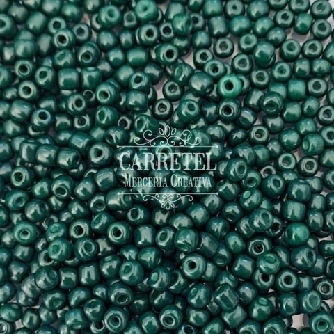 Mostacillón de Vidrio 4mm - Verde Oscuro (136)