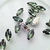 Gema Engarzada Navette 15 x 8 mm- Gris - por 1 Un. - en internet