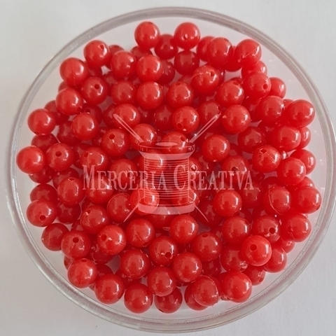 Cuenta Plástica Nro 8 x 10 grs. - Rojo - comprar online