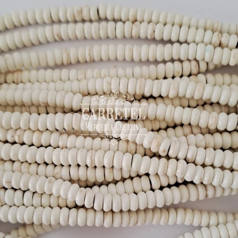 Rueditas de Piedra Reconstituida 6mm - Natural - 1 tira - comprar online