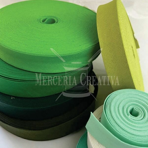 Cinta al bies de poplin - 20 mm - ROLLO x 25 mts. - comprar online