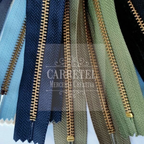 Cierre Bronce Fijo - 16 cm - por unidad - - comprar online