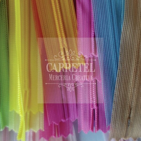 Cierre Invisible - 50 cm - por unidad - marca YKK -