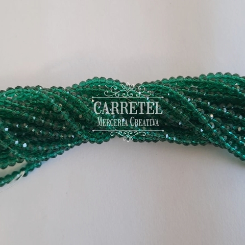 Cristal de Roca 2mm Dona - Verde (212) -Aprox. 160 un. por Tira - comprar online