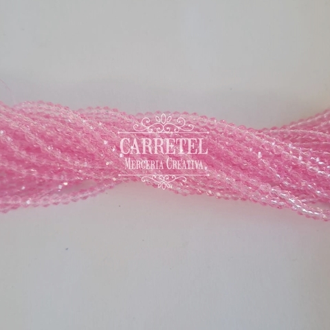 Cristal de Roca 2mm Dona - Rosa (213) -Aprox. 160 un. por Tira - comprar online