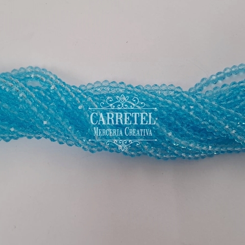 Cristal de Roca 4mm Dona - Celeste (413) - (Aprox. 120 un. por Tira) - comprar online