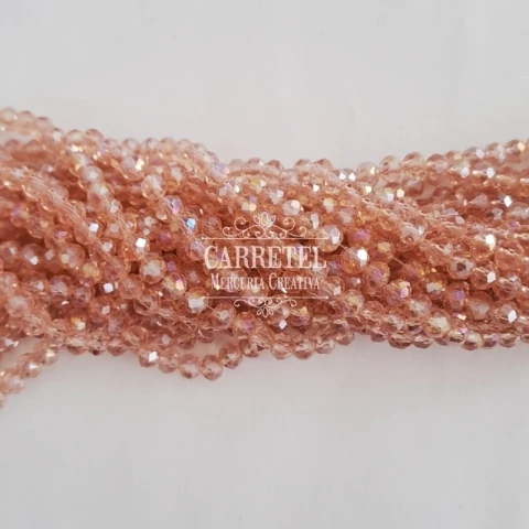 Cristal de Roca 6mm Dona - Rosa (614) - (Aprox. 85 un. por Tira) - comprar online