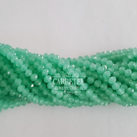 Cristal de Roca 6mm Dona - Verde (621) - (Aprox. 85 un. por Tira) - comprar online