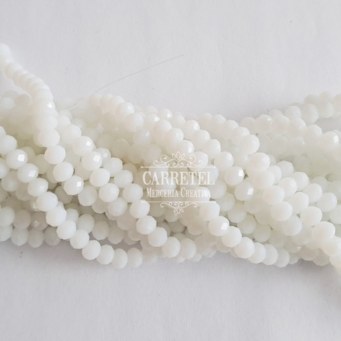 Cristal de Roca 6mm Dona - Blanco (629) - (Aprox. 85 un. por Tira) - comprar online