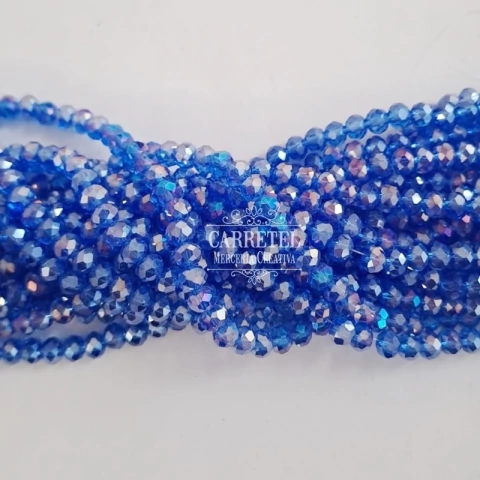 Cristal de Roca 6mm Dona - Azul (637) - (Aprox. 85 un. por Tira) - comprar online