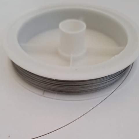 Tanza Acero Niquel 0,45mm - ROLLO x 45 mts.