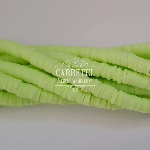 Tira de Fimo Verde Claro 6mm - 40cm. - comprar online