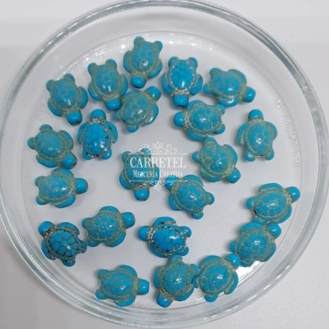 Tortuga Turquesa de Piedra Reconstituida - comprar online
