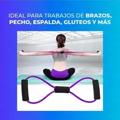 2x1 Banda elástica fitness en forma 8 + Rutina de Ejercicios © FULL - comprar online