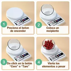 Combo Balanza Digital + Termómetro Digital © FULL - tienda online