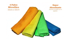 Pack 4 Paños De Microfibra © FULL - comprar online