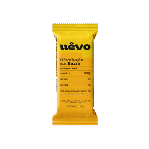 BARRA DE PROTEINA BANANA C/ AVELA (54G) UEVO