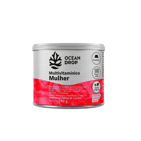 MULTIVITAMINICO MULHER (60GOM) 240G OCEAN DROP
