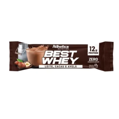 BEST WHEY BAR 12G PROT (49 G) LEITE CACAU ATLETICA