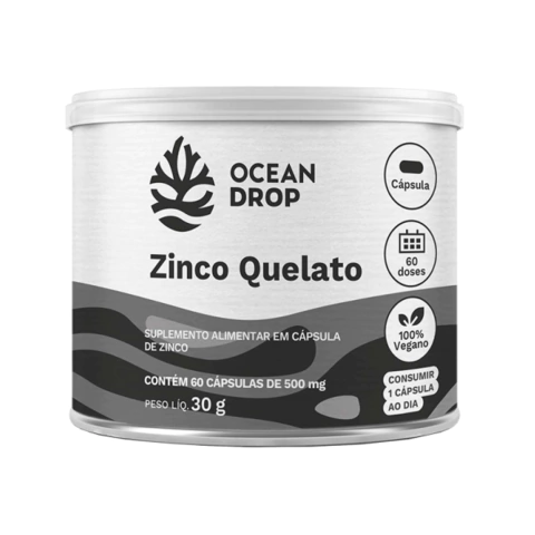 ZINCO QUELATO 60 CAPSULAS (30G) OCEAN DROP