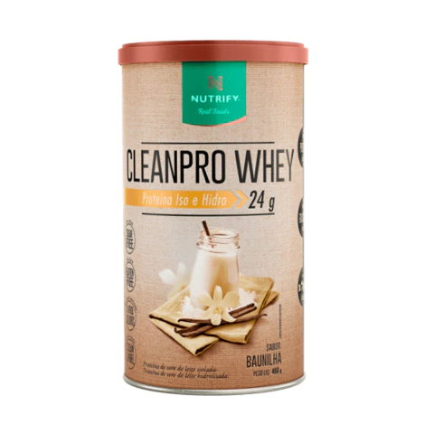 CLEANPRO WHEY BAUNILHA (450G) NUTRIFY
