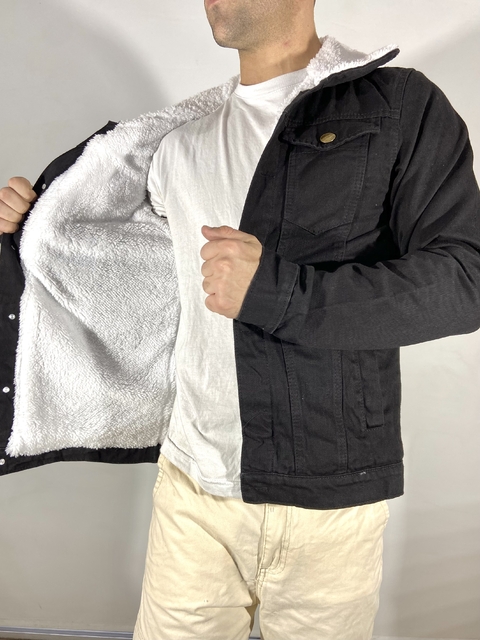 CAMPERA DE JEAN CORDERITO BLACK - comprar online