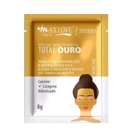Máscara em sachê total ouro Max Love - comprar online