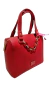 Cartera roja de la marca RAFITTHY con asas y detalles dorados.