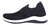 Zapatillas elastizadas Wake en color negro, con diseño moderno y suela blanca.