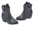 Bota Texana GZ negra con detalles de tachuelas y tacón medio.