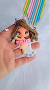 Menina candy na paleta