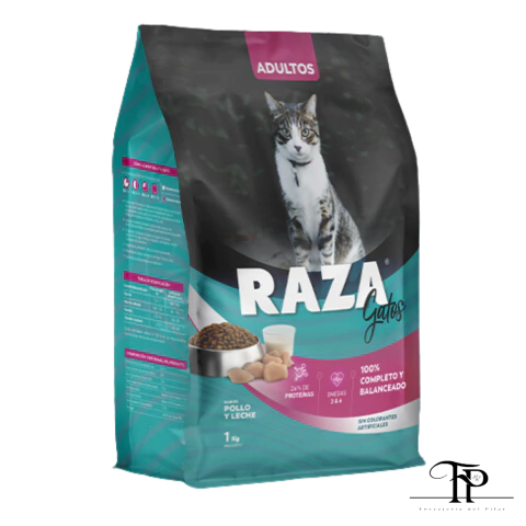 Raza Gato Adulto Pollo y Leche x 10kg