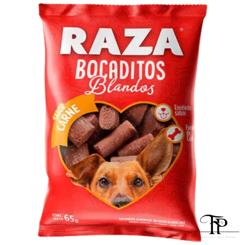 BOCADITOS BLANDOS RAZA PERROS SABOR CARNE