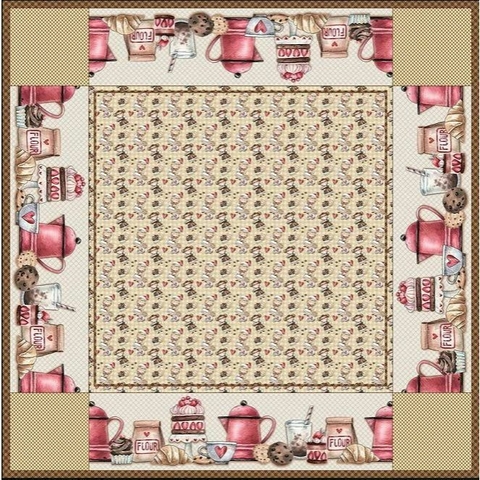 Painel toalha de mesa Café com as amigas - comprar online