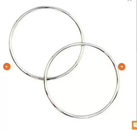 Alça de metal redonda Ciculo PRATA - comprar online