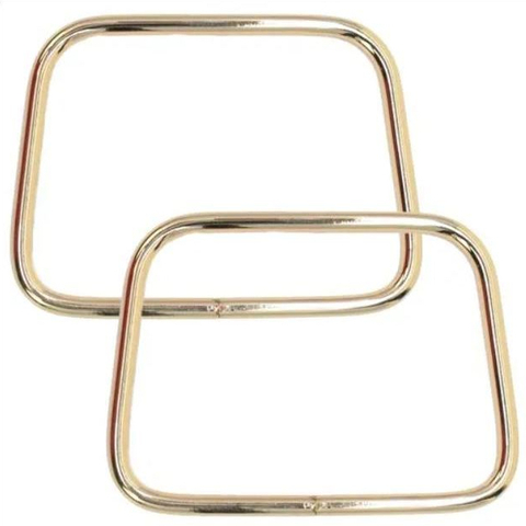 Alça de metal retangular Ciculo DOURADO - comprar online