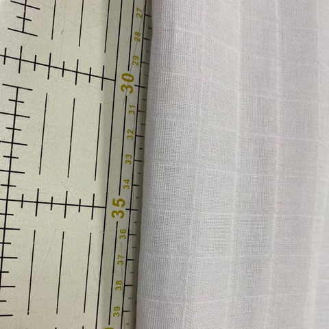 Fralda Mini Quadriculada Branca