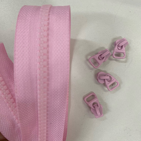 ZIPER NYLON TRATORADO NR 5 ROSA CLARO - comprar online