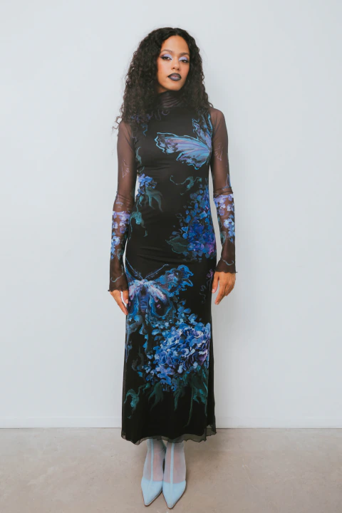 Vestido Hortensias