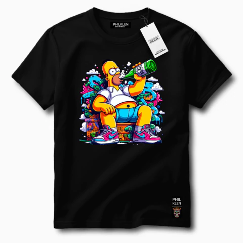 Camiseta Algodão Premium Estampa Trono Grafite Unissex Masculina e Feminina Philklen - comprar online