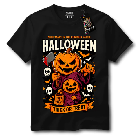 Camiseta Masculina e Feminina Halloween Arte Criativa Algodão Premium Camisa Philklen