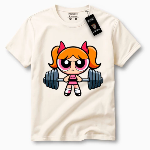 Camiseta Feminina de Algodão Premium com Estampa Animada Florzinha - comprar online