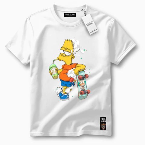 Camiseta Algodão Premium Estampa Skate Unissex Masculina e Feminina Philklen - comprar online