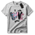 Camiseta Feminina de algodão premium LOVE YOU" - Estampa Colorida - Philklen