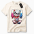 Camiseta de Algodão Premium com Estampa de Personagem Unissex - loja online